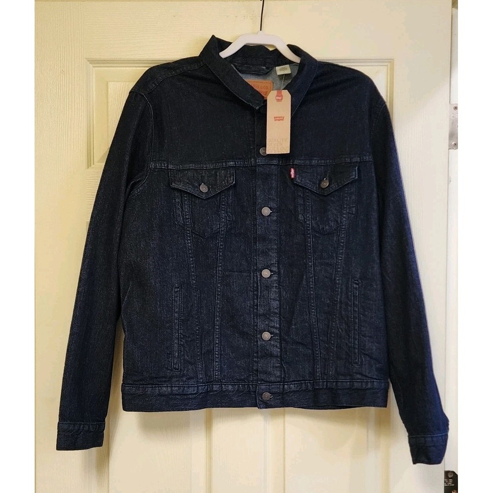 Womens Trucker Levi Strauss Standard Denim Jacket Large NWT "Other"  4 Pockets